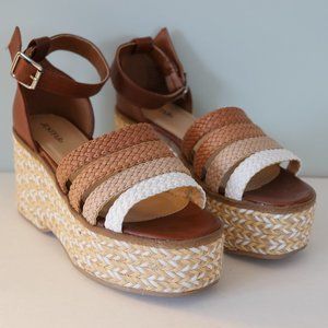 JustFab Platform Summer Sandals Size 8